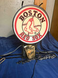 Boston Red Sox round light with Miller Lite can - thumbnail 2 of 4