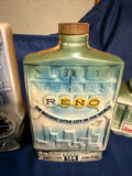 City-themed ceramic liquor decanter set (Indianapolis, Reno, Jim Beam storefront) - thumbnail 3 of 7