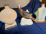 Three vintage ceramic decanters and a turkey figurine - thumbnail 2 of 2