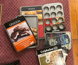 Assorted new bakeware collection (cookie sheets, muffin pans, and baking trays) - thumbnail 1 of 9