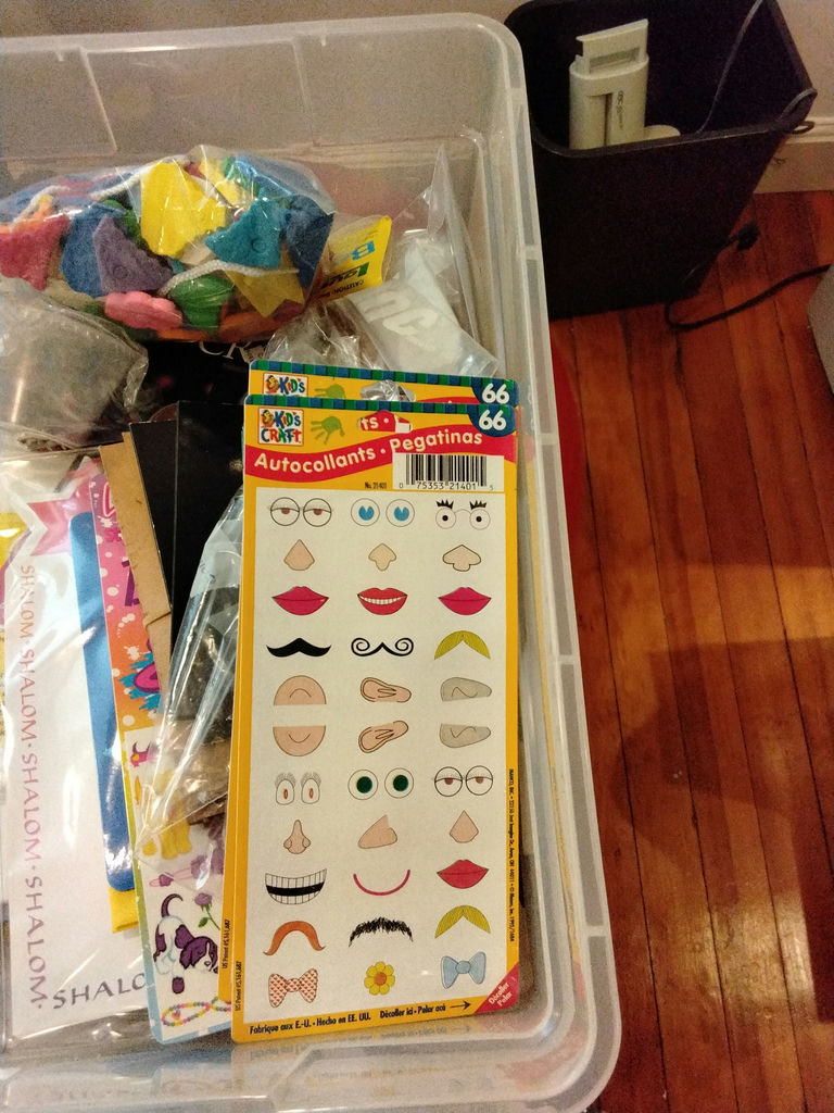 Assorted craft supplies including beads, foam shapes and stickers - image 4 of 4