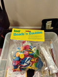 Assorted craft supplies including beads, foam shapes and stickers - thumbnail 3 of 4