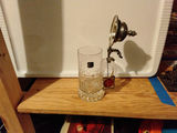 Crystal mug with vintage coffee grinder attachment, glass decanter, and ceramic vase - thumbnail 2 of 3