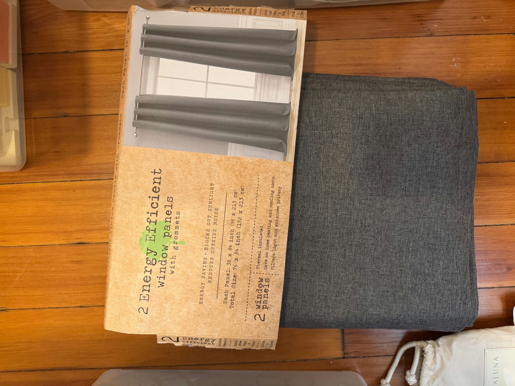 Window panels, Boll & Branch bedding textiles, and storage organizers - image 6 of 9