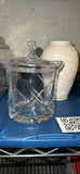 Leaded Crystal jar with lid, Lenox vase, and blue oval dish - thumbnail 4 of 6