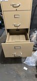 Cole beige metal seven-drawer filing cabinet with Key - thumbnail 3 of 3