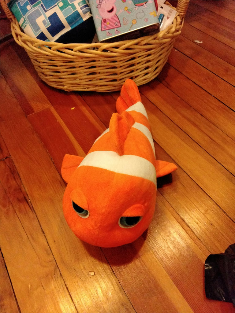 Basket of children's school supplies and Nemo - image 2 of 10