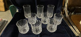 Clear Faceted Glass Tumblers - thumbnail 1 of 3