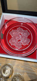 Carriage Sculpture, Fused Tray, Floral Plate, and Crystal Glassware - thumbnail 5 of 13