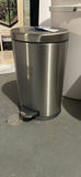 Assorted metal and plastic household trash cans and a cocoa tin - thumbnail 4 of 6
