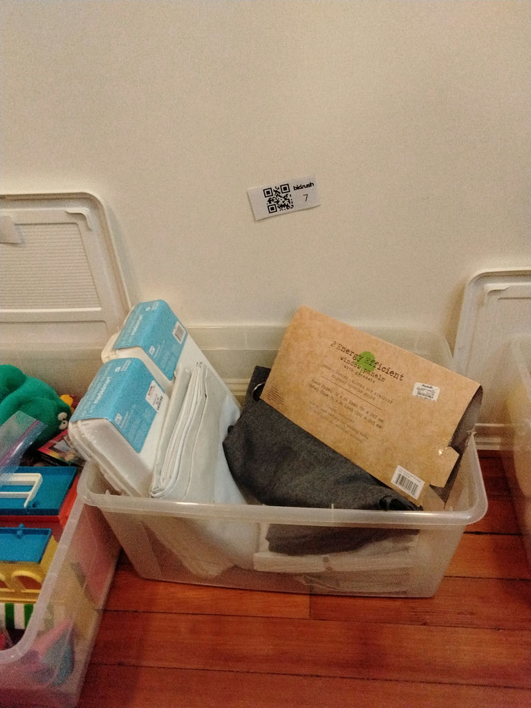 Window panels, Boll & Branch bedding textiles, and storage organizers - image 3 of 9