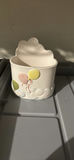 Ceramic animal figurine set (owl and frog) with decorative balloon piece - thumbnail 5 of 6
