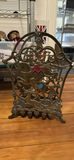 Ornate heraldic cast-iron decorative stand - thumbnail 2 of 5