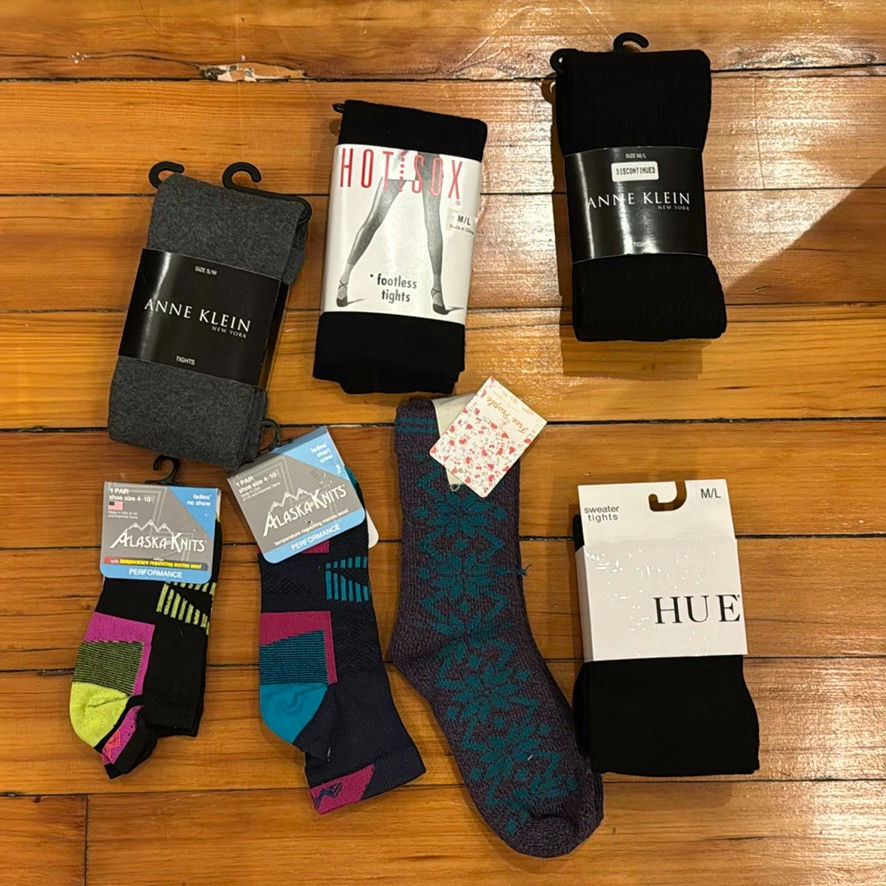 Assorted hosiery including tights and socks - image 2 of 3