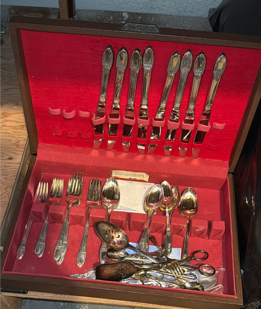 Silver Plated Set in Red Felt-Lined Box - image 2 of 3