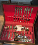 Silver Plated Set in Red Felt-Lined Box - thumbnail 2 of 3