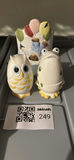 Ceramic animal figurine set (owl and frog) with decorative balloon piece - thumbnail 1 of 6