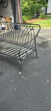 Wrought-iron outdoor bench - thumbnail 2 of 3