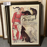 Framed Steinlen Dog Illustration Poster - thumbnail 1 of 2