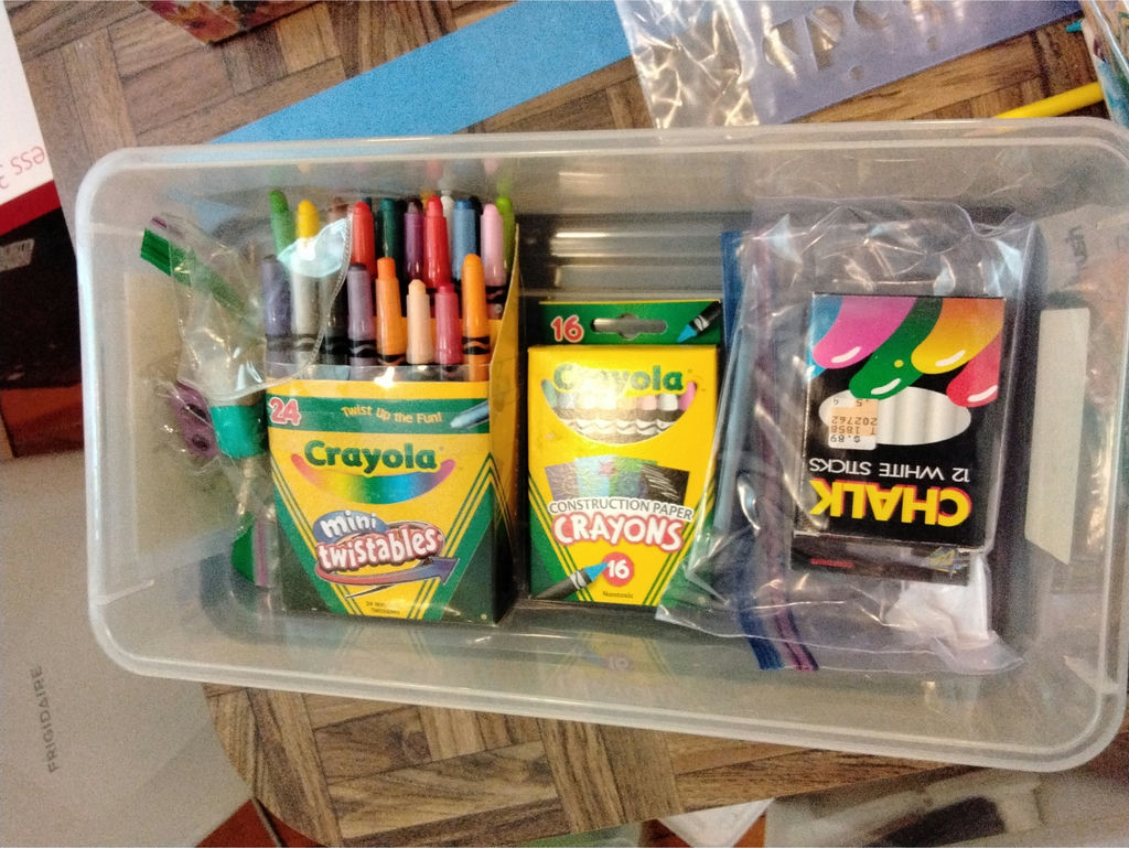 Crayola Art Supplies in Plastic Bins - image 2 of 3