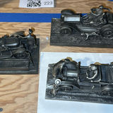 Vintage pewter automobile diorama figurines - thumbnail 1 of 5
