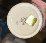 Leaded Crystal jar with lid, Lenox vase, and blue oval dish - thumbnail 5 of 6