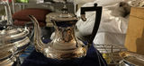 Shreve, Crump & Low Silver plate tea service set with teapot, coffee pot, sugar bowl and creamer - thumbnail 4 of 6