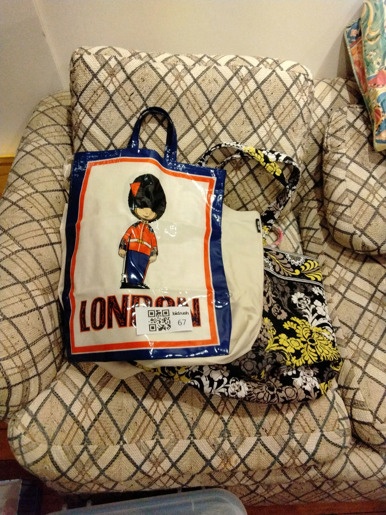 Assorted graphic tote bags - image 1 of 3
