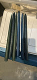 Blue decorative pillar candle with blue and green taper candles - thumbnail 4 of 4