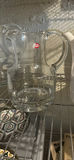 Floral-patterned ceramic vase, white teapot, and glass pitcher - thumbnail 2 of 3