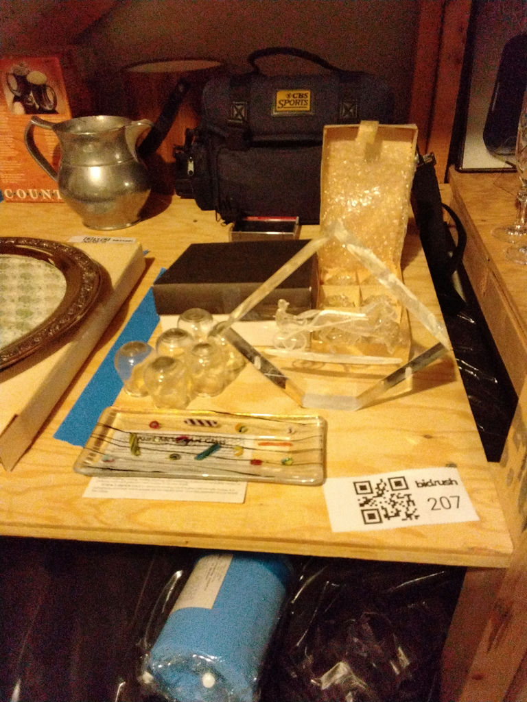 Carriage Sculpture, Fused Tray, Floral Plate, and Crystal Glassware - image 2 of 13