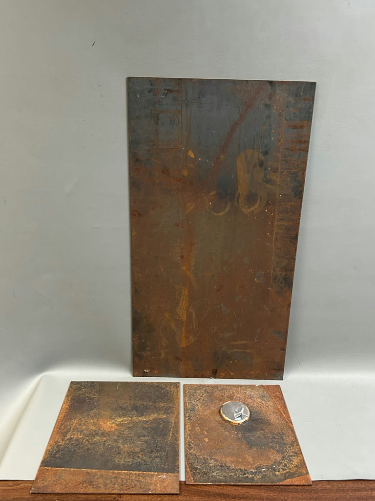 Signed Dan Demster Hot Rolled Steel Dyptich  - image 4 of 5