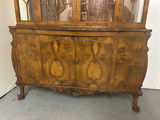 Burlwood Carved Hutch China Cabinet - thumbnail 7 of 8