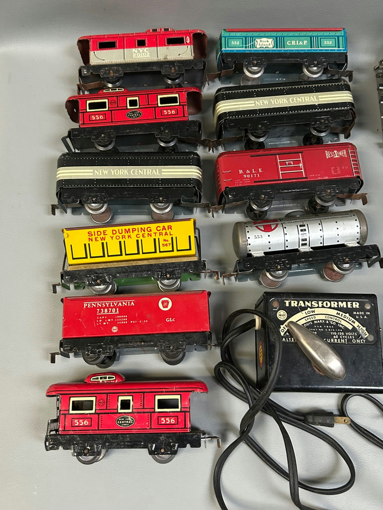 Vintage Marx Lithograph Tin Train Set - image 2 of 5