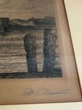 Signed Robert Wisenman Covered Bridge Etching - thumbnail 3 of 5