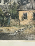 Luigi Kasimir Colored Etching "Salmannsdorf" John Strauss House Vienna Austria - thumbnail 2 of 6