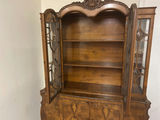 Burlwood Carved Hutch China Cabinet - thumbnail 5 of 8
