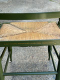 Hitchcock Green Stenciled Rush Armchair Signed - thumbnail 2 of 4