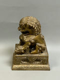 Chinese Bronze Guardian Lion Foodog Sculpture - thumbnail 4 of 5