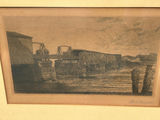 Signed Robert Wisenman Covered Bridge Etching - thumbnail 4 of 5