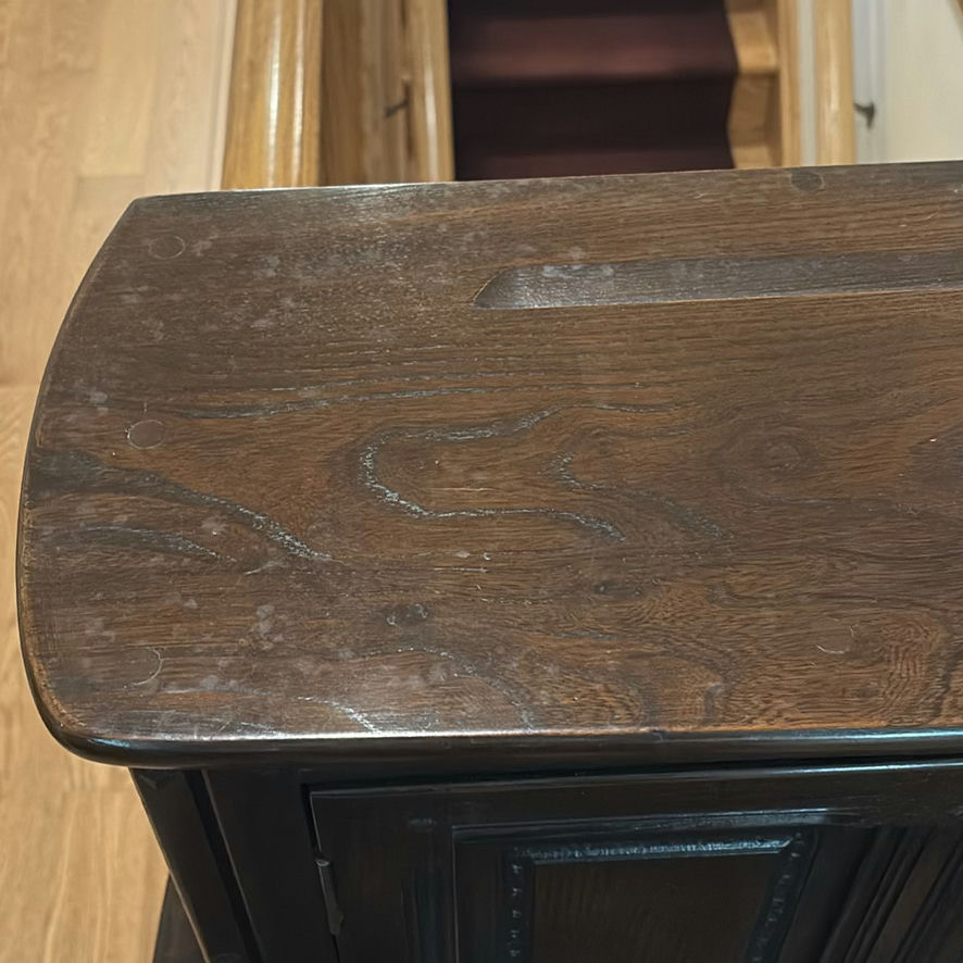 Dark Wood Cabinet Hutch - image 12 of 16