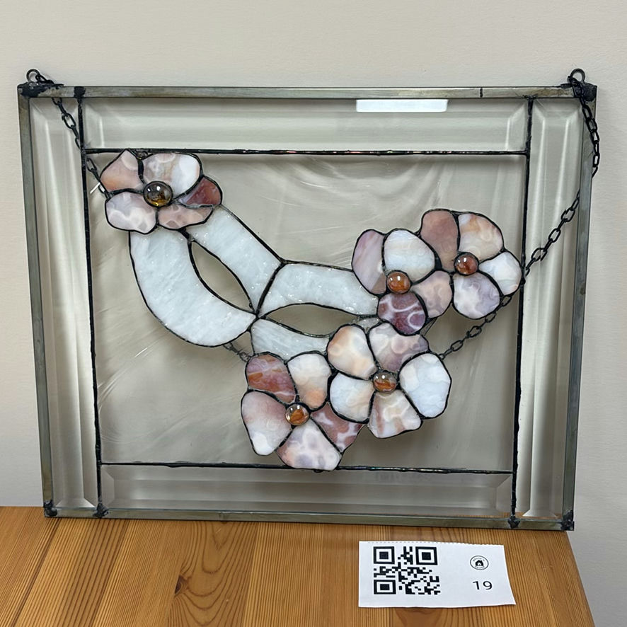 Stained Glass Floral Hanging Panel - image 2 of 11