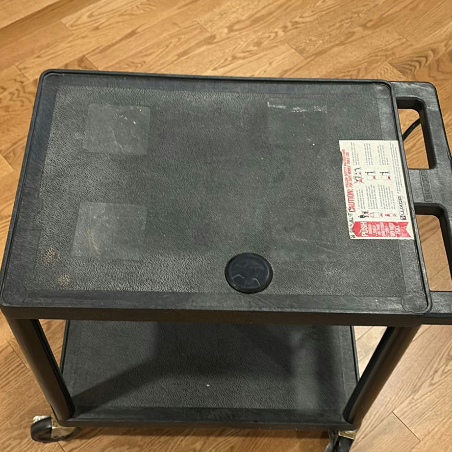 Luxor Rolling Utility Cart with Power Outlets - image 7 of 9