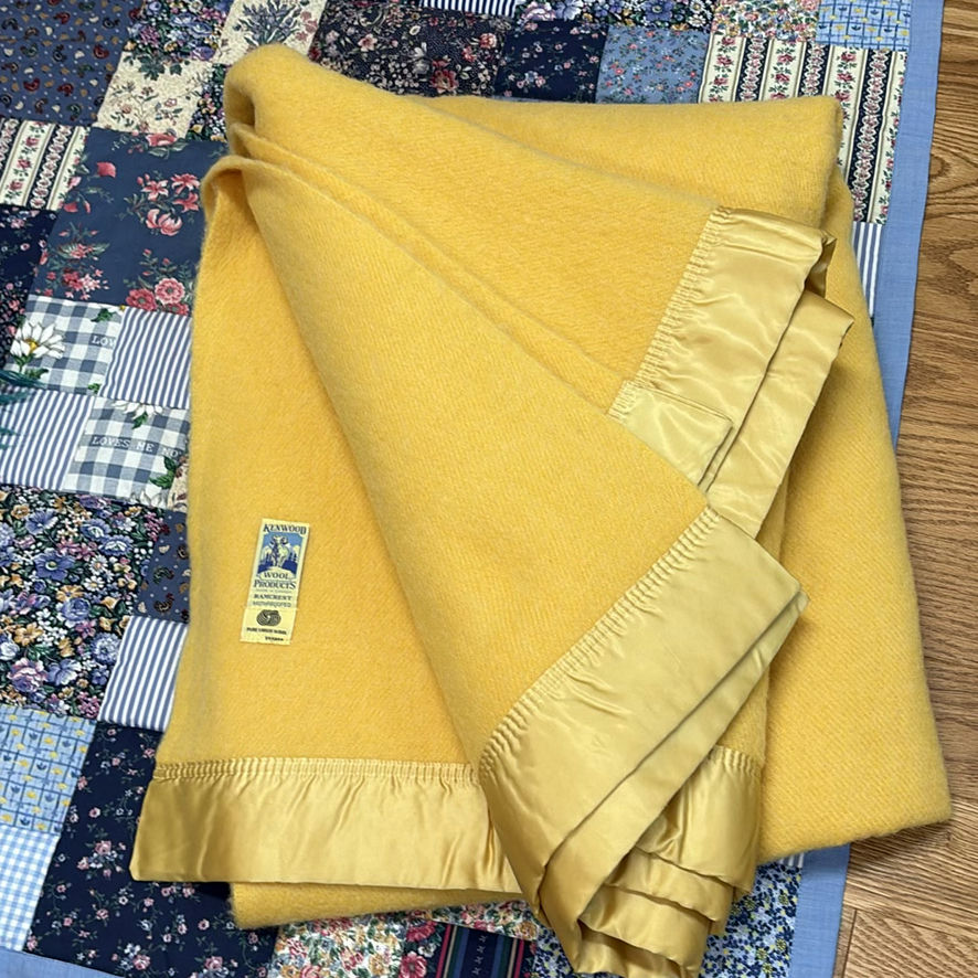 Patchwork Quilt and Wool Blankets - image 6 of 7