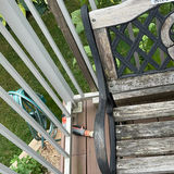 Outdoor Cast Iron & wood Garden Bench - thumbnail 6 of 11