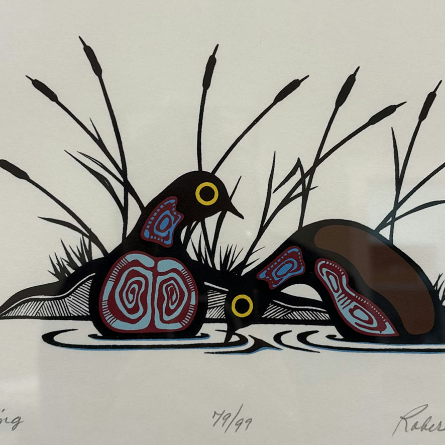 Framed Robert Kakegamic "Courting" Limited Edition Print - image 6 of 9