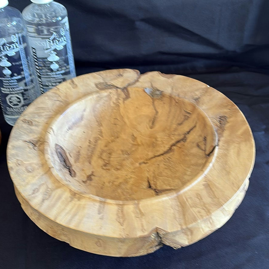 Wooden Bowl by Brahm Friedlander and Two Wooden Oil lamps by Ron Ball - image 7 of 11
