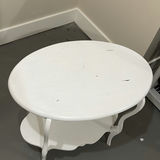 White Oval Accent Table - thumbnail 2 of 8