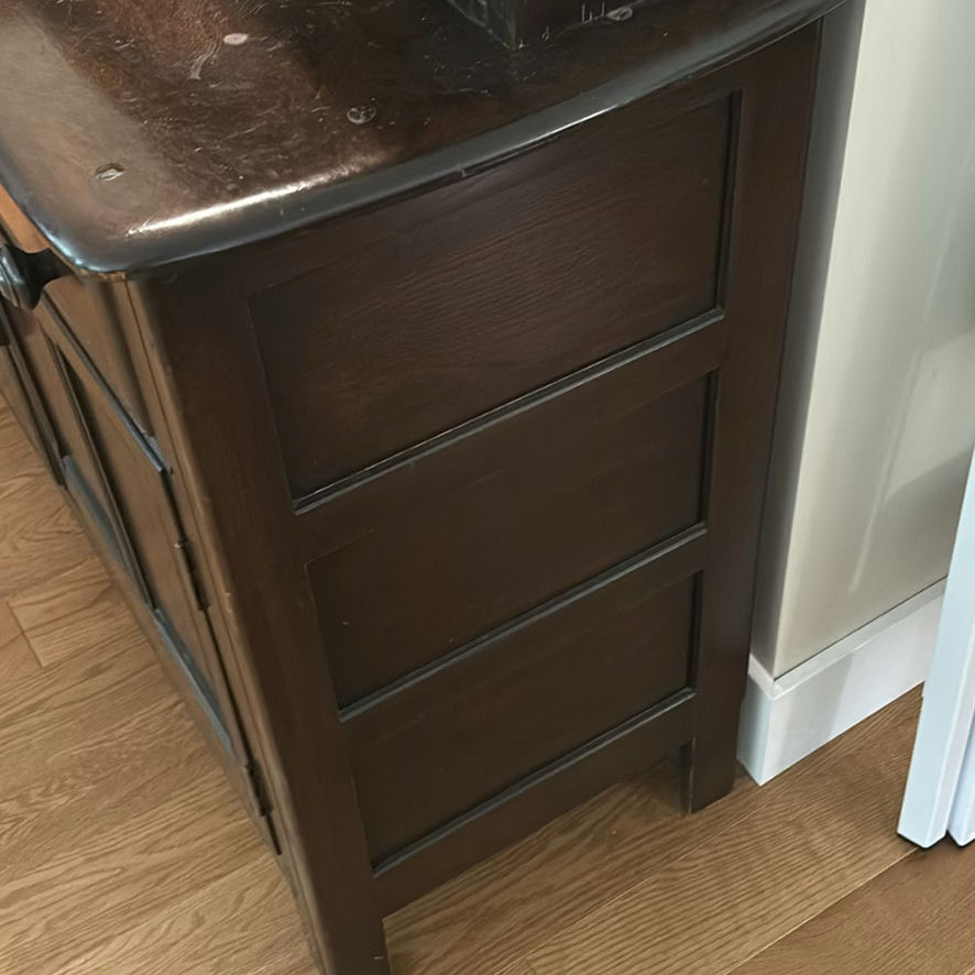 Dark Wood Cabinet Hutch - image 15 of 16