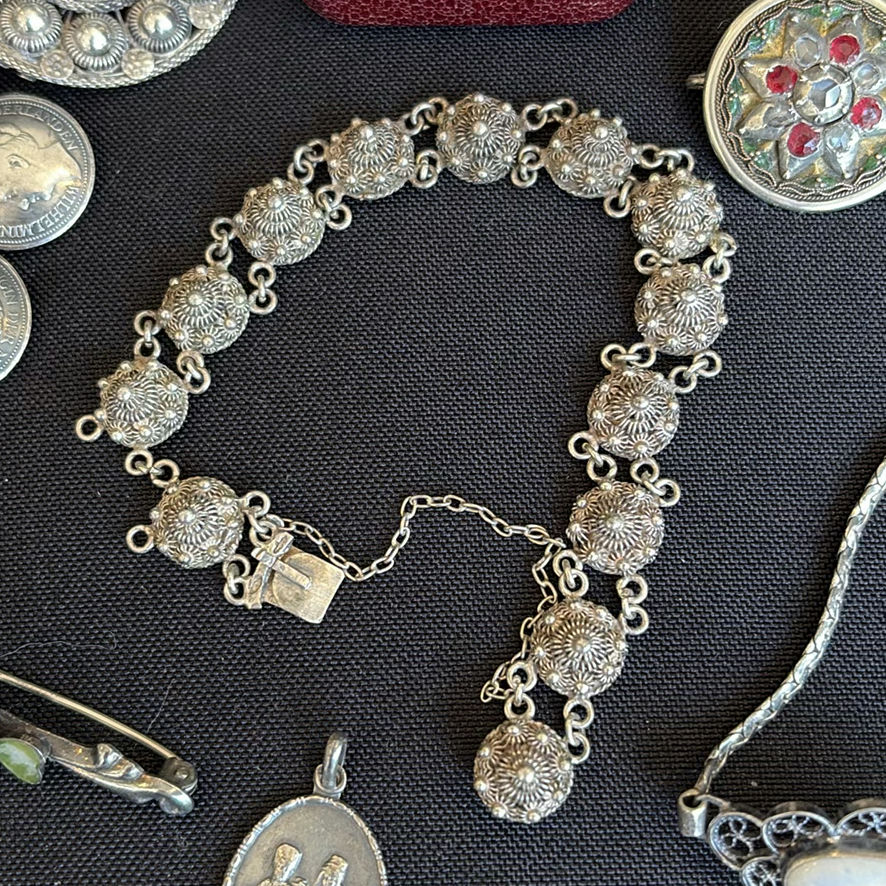 Vintage Sterling and Costume Jewelry Assortment - image 4 of 23